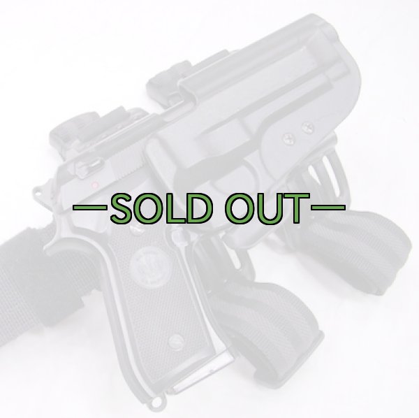 画像7: アンクルマイク　レッグホルスター　黒　右　ベレッタ (7)