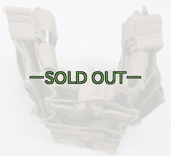 画像4: メーカー不明　3連×2　M4マグポーチ　マルチカム (4)