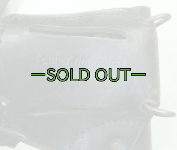 画像2: レザーホルスター　ガバメント用　黒　中古良品　CATHEY (2)