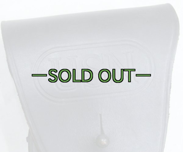 画像2: レザーホルスター　USN　ベレッタ用　黒　中古上　CATHEY (2)