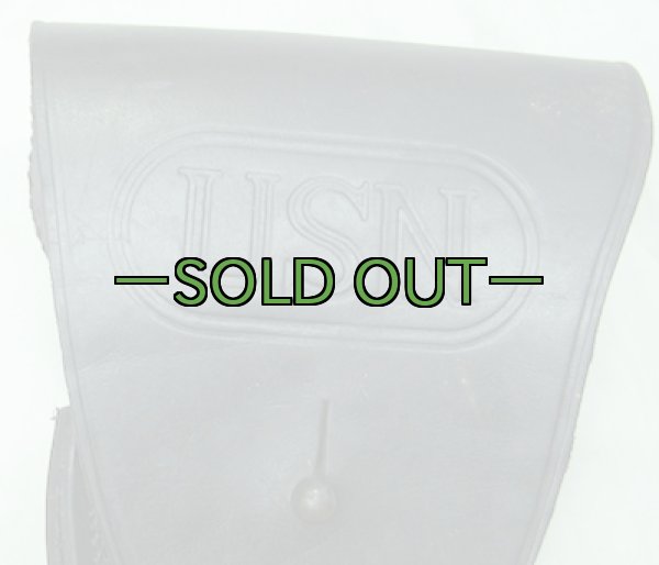 画像2: レザーホルスター　USN　ベレッタ用　黒　中古上　CATHEY01 (2)