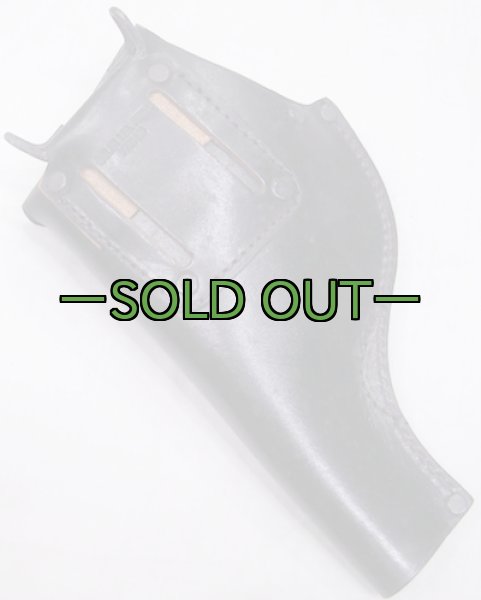 画像4: レザーホルスター　38口径リボルバー　右　黒　ワイヤーフック (4)