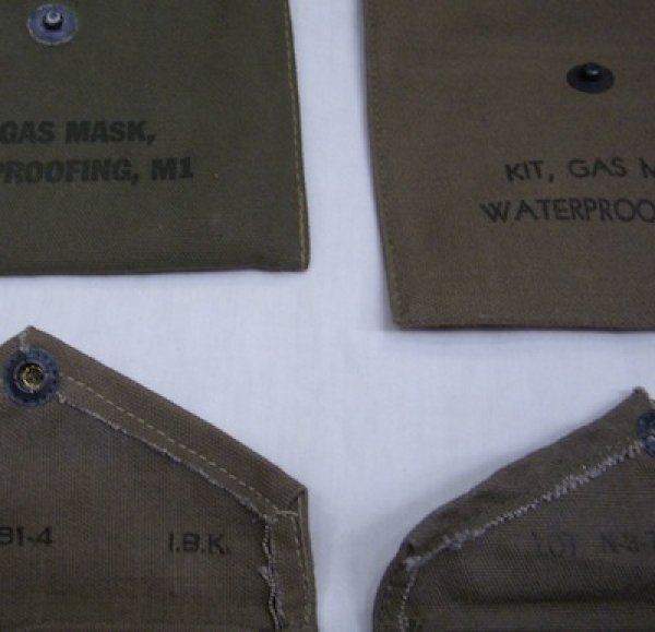 画像5: 40年代　ガスマスクパーツ用ポーチ (5)