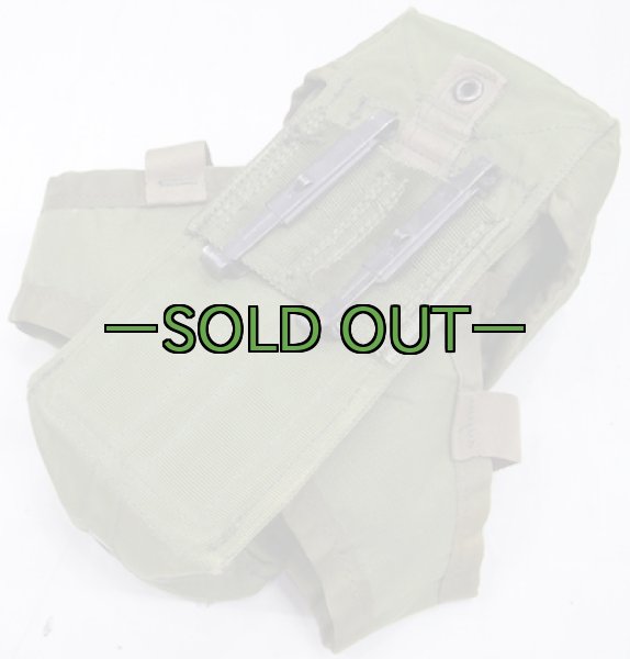 画像2: M16　30連マガジンポーチ　3本用　OD　中フタ付　70年代 (2)