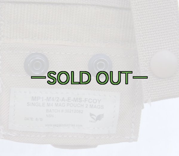 画像3: EAGLE　M4ダブルマグポーチ　コヨーテ (3)