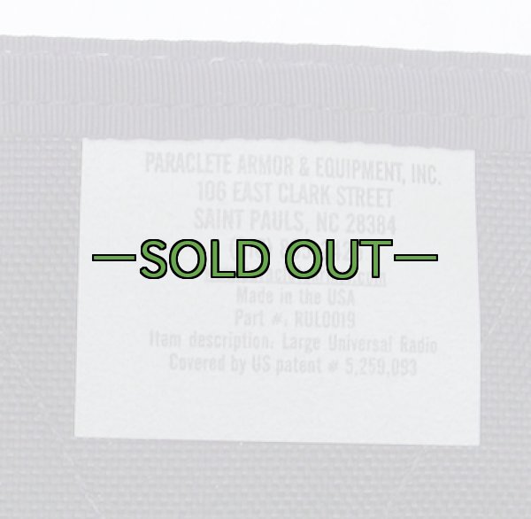 画像4: パラクレイト Lラジオポーチ　黒 (4)