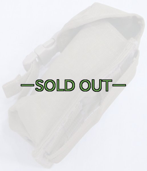 画像2: メーカー不明 フタパッド入りポーチ　コヨーテ (2)