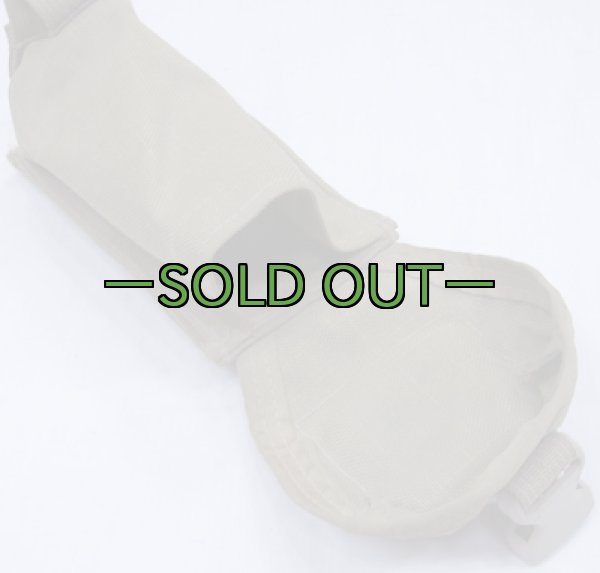 画像6: メーカー不明 フタパッド入りポーチ　コヨーテ (6)