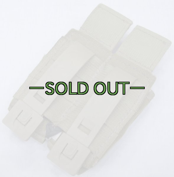 画像2: タクティカルテイラー　ダブルピストルマグポーチ　マグネット入り　コヨーテ (2)