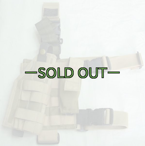 画像2: タクティカルティラー　レッグホルスター＆ポーチ　デザート系 (2)