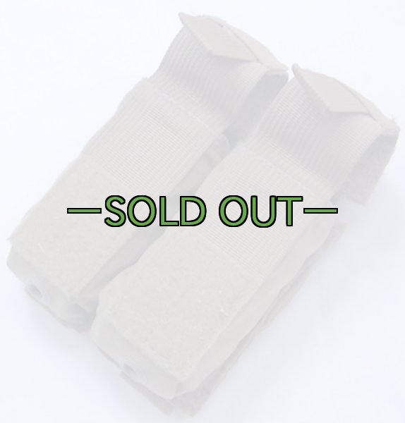 画像6: 9mmピストルダブルマグポーチ　カーキ (6)