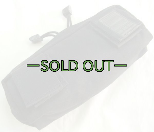 画像4: BHI横長ポーチ　ジッパー付　黒 (4)