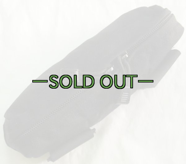 画像3: BHI横長ポーチ　ジッパー付　黒 (3)