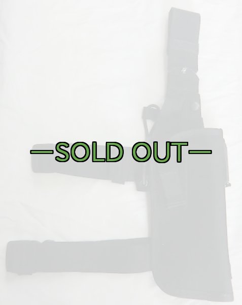 画像2: 詳細不明レッグホルスター黒　右　ベレッタ等 (2)