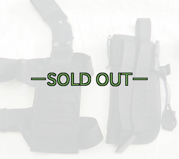 画像9: 詳細不明レッグホルスター黒　右　ベレッタ等 (9)