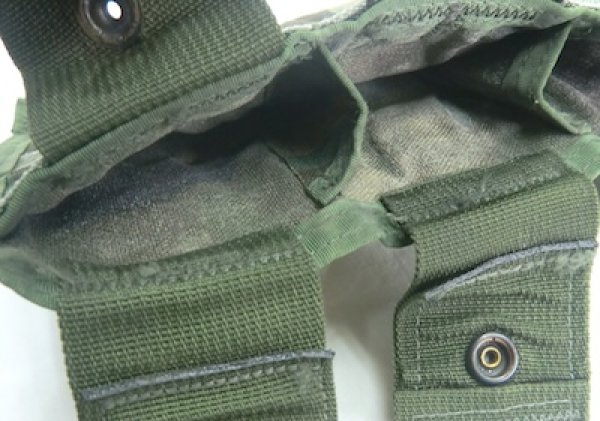 画像4: MOLLE 3連M4マグポーチ　ウッドランド (4)