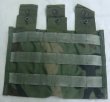 画像1: MOLLE 3連M4マグポーチ　ウッドランド (1)