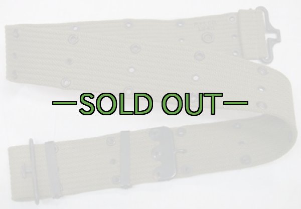 画像2: M1936　ピストルベルト　OD　コットン　40年代 (2)