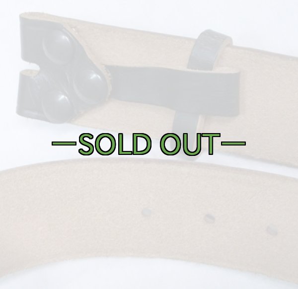 画像4: 軍用レザーベルト　W36　バックルなし (4)