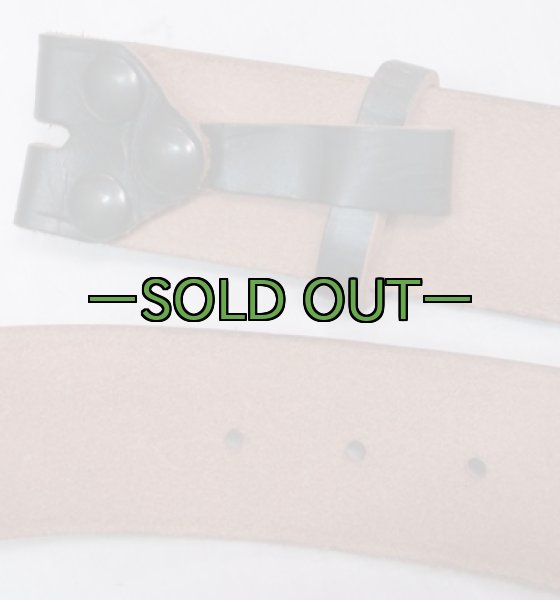 画像5: 軍用レザーベルト　W36　バックルなし (5)