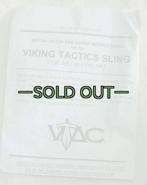 画像4: ワイドスリング　黒　VTAC　スナイパーカフ付き (4)