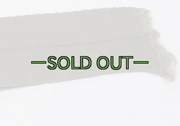 画像2: 軍用平ヒモ　幅45mm　ナイロン　ライン入り　60〜70年代 (2)