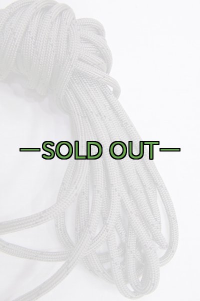 画像2: パラシュートコード　黒点入り　グレー　5m (2)