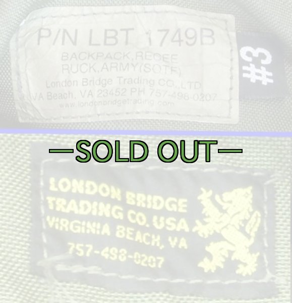 画像5: LBT バックパック　OD　中古上　アリスフレーム用　LBT (5)