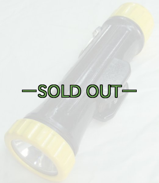 画像2: 米軍ライト 黒×イエロー 70〜80年代 MSHA FULTON N30 (2)