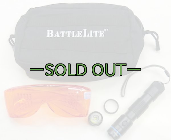 画像1: 米軍放出ライトセット　BattleLite　ゴーグル　ポーチ (1)