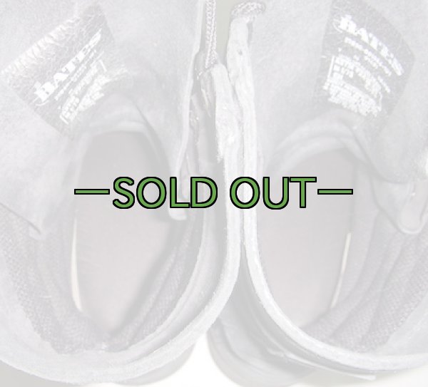 画像6: NAVYレザーブーツ　7M　黒　中古良品〜上　スェード BATES (6)