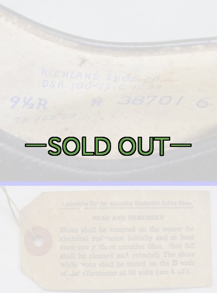 画像5: GIレザー ドレスシューズ　9-1/2R　未使用　75年　ダメージ (5)