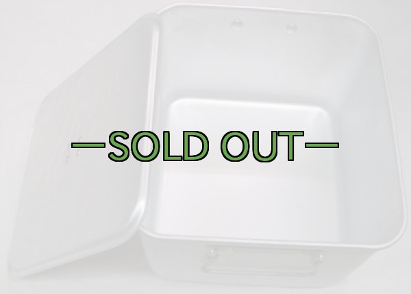 画像2: 軍用　四角ナベ　60年代　サイズ22×14.5×20.5cm (2)