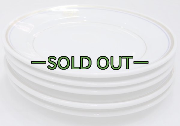 画像5: 米軍陶器皿5枚セット　NAVY　中古上 (5)