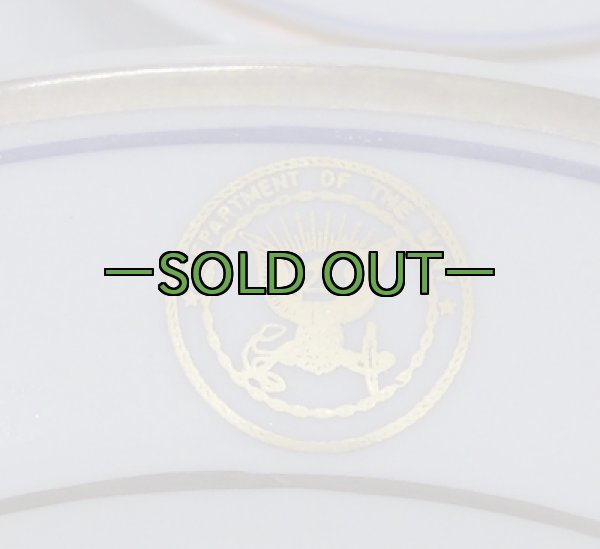 画像3: 米軍陶器皿5枚セット　NAVY　中古上 (3)