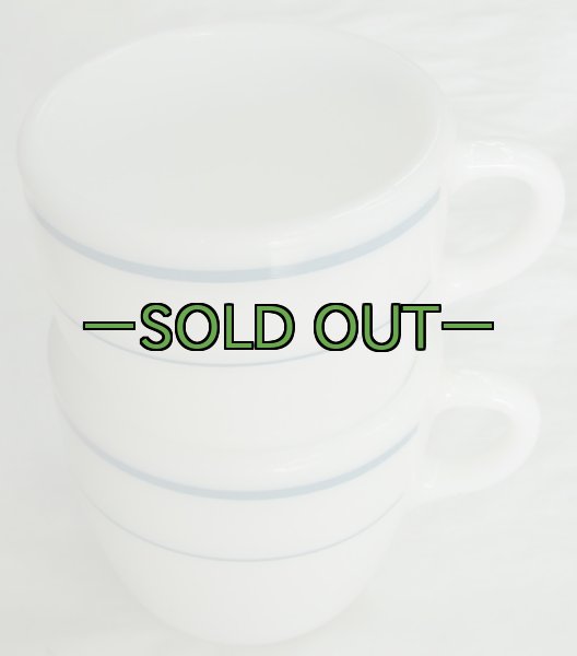 画像7: パイレックス　マグカップ　ブルーライン　70〜80年代 (7)