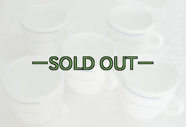 画像3: パイレックス　マグカップ　ブルーライン　70〜80年代 (3)