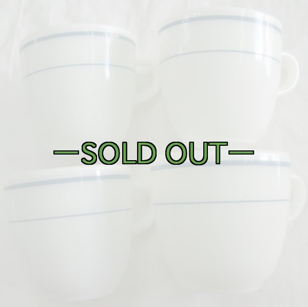 画像4: パイレックス　マグカップ　ブルーライン　70〜80年代 (4)