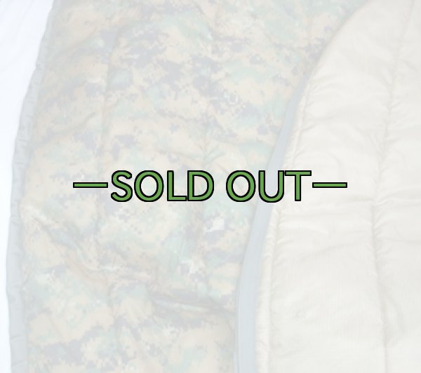 画像5: ポンチョライナー MARPAT 直線キルティング ジッパー付き (5)