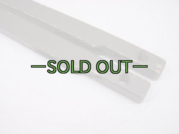 画像3: 軍用木製コット用 横棒2本セット　60〜70年代 (3)