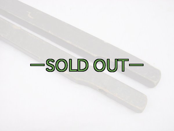 画像3: 軍用木製コット用 横棒2本セット　40〜50年代 (3)