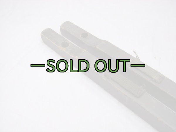画像5: 軍用木製コット用 横棒2本セット　40〜50年代 (5)