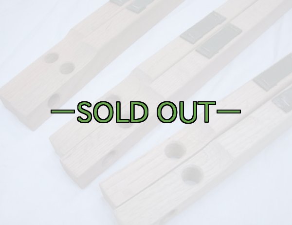 画像2: 軍用木製コット用 横棒2本セット　未塗装　60〜70年代 (2)