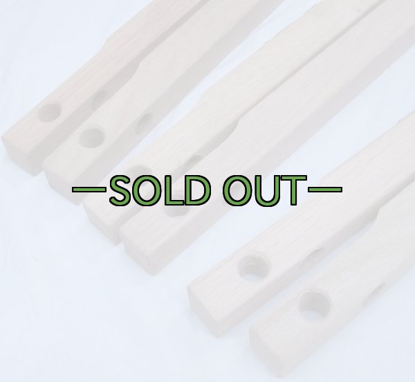 画像3: 軍用木製コット用 横棒2本セット　未塗装　60〜70年代 (3)