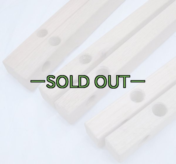画像4: 軍用木製コット用 横棒2本セット　未塗装　60〜70年代 (4)