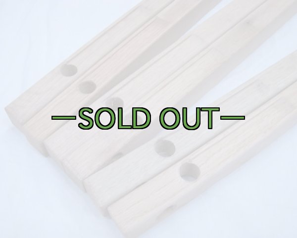 画像5: 軍用木製コット用 横棒2本セット　未塗装　60〜70年代 (5)