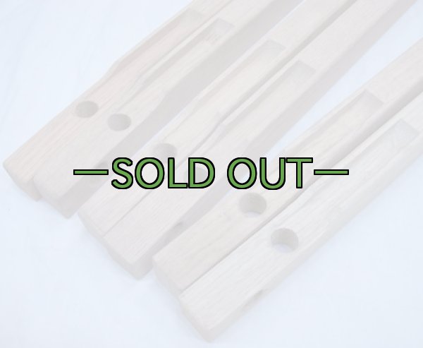 画像6: 軍用木製コット用 横棒2本セット　未塗装　60〜70年代 (6)