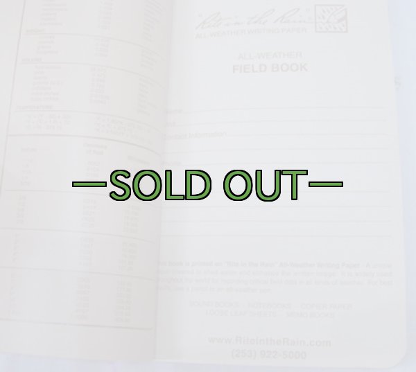 画像7: 防水タクティカルノート　Rite in the Rain　980T　タン (7)