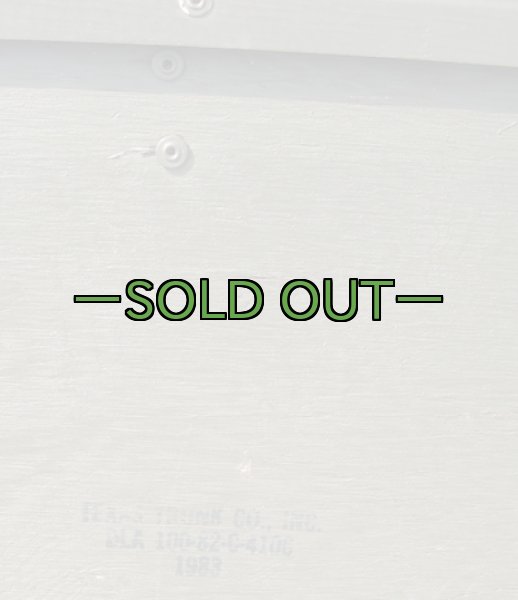 画像4: 軍用木箱　FOOT LOCKER　中古良品　中仕切りなし　80年代 (4)