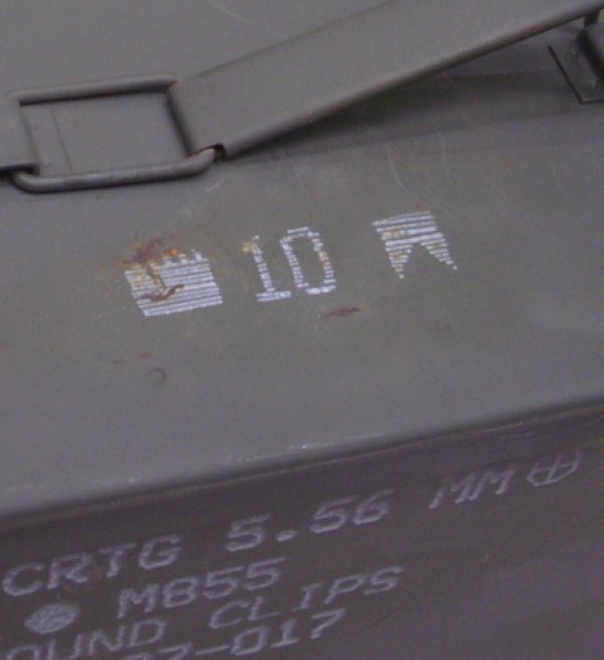 画像4: アーモボックス　M型　マーキング入り　5.56mm　白文字 (4)